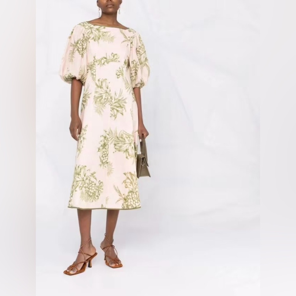Zimmerman Puff Sleeve Dress